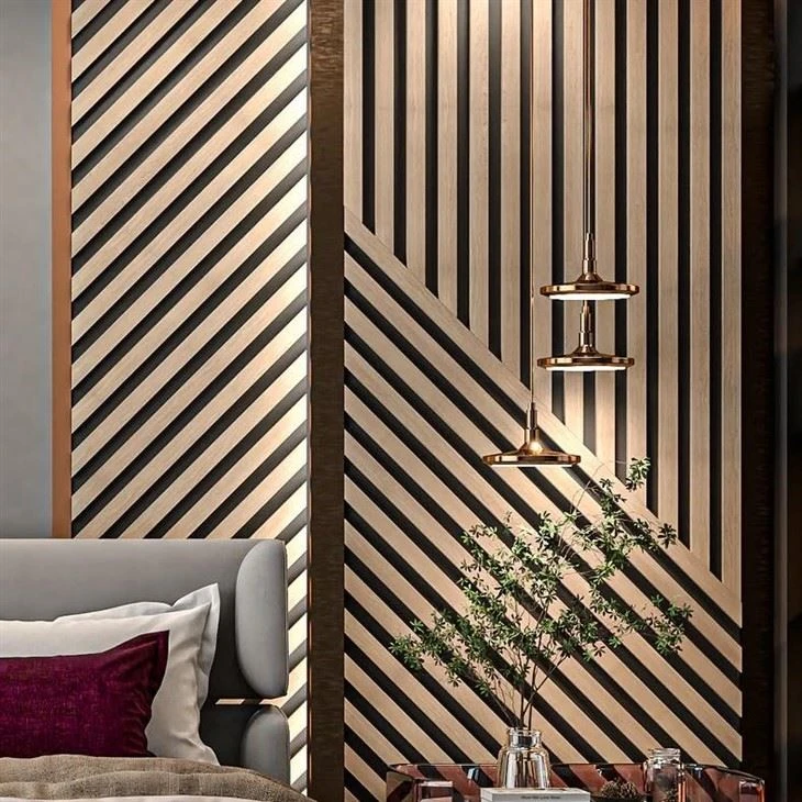Walnut Surface Soundproof Acoustic Panels Akupanel manufacturers